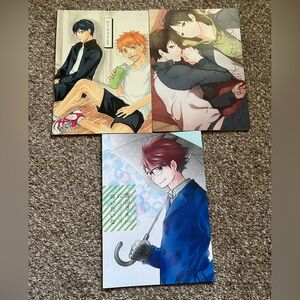 Lot of 3 Haikyu!! Doujinshi Anime Unofficial Fanbooks Yaoi Boys Love Manga Books